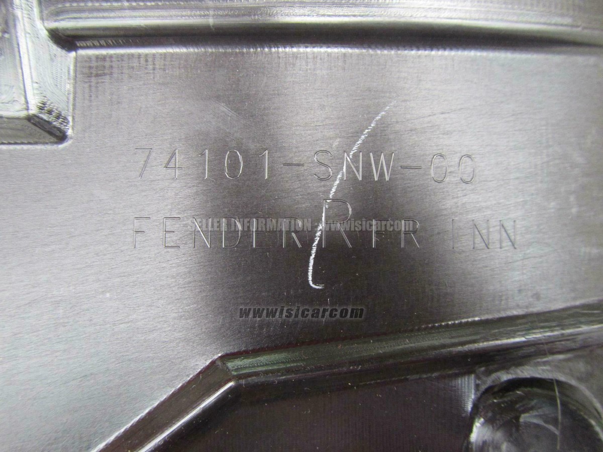 HONDA CIVIC TYPE R FD2 FENDER RH FRONT INNER 74101-SNW-000 genuine