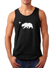 California Republic Tank Top California Bear Shirt State Flag Star Logo Tee