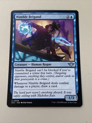 Nimble Brigand 58 Outlaws of Thunder Junction MTG Magic The Gathering S987*