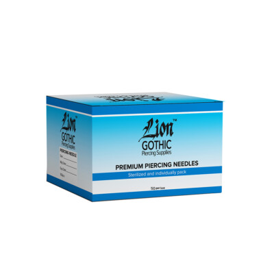 Piercing needles Curved Design sealed and sterilized individually pack box 50