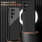 For Samsung Galaxy S25 Ultra S24 S23 S22 Slim Carbon Fiber Texture Hard Case