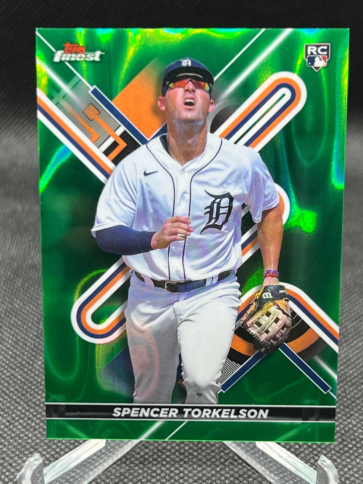SPENCER TORKELSON 2022 Topps FINEST GREEN LAVA REFRACTOR 9/99 TIGERS RC #84
