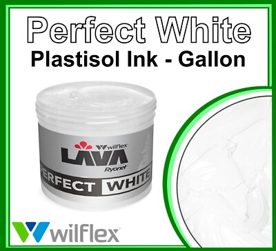 Wilflex Lava-(Perfect White)-Plastisol Ink-Screenprinting-Gallon