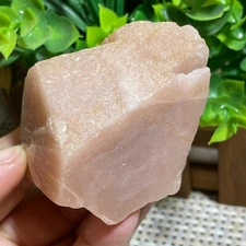 RARE NATURAL Orange Moonlight Gold Sun Stone raw rough crystal gem stone 134g A4