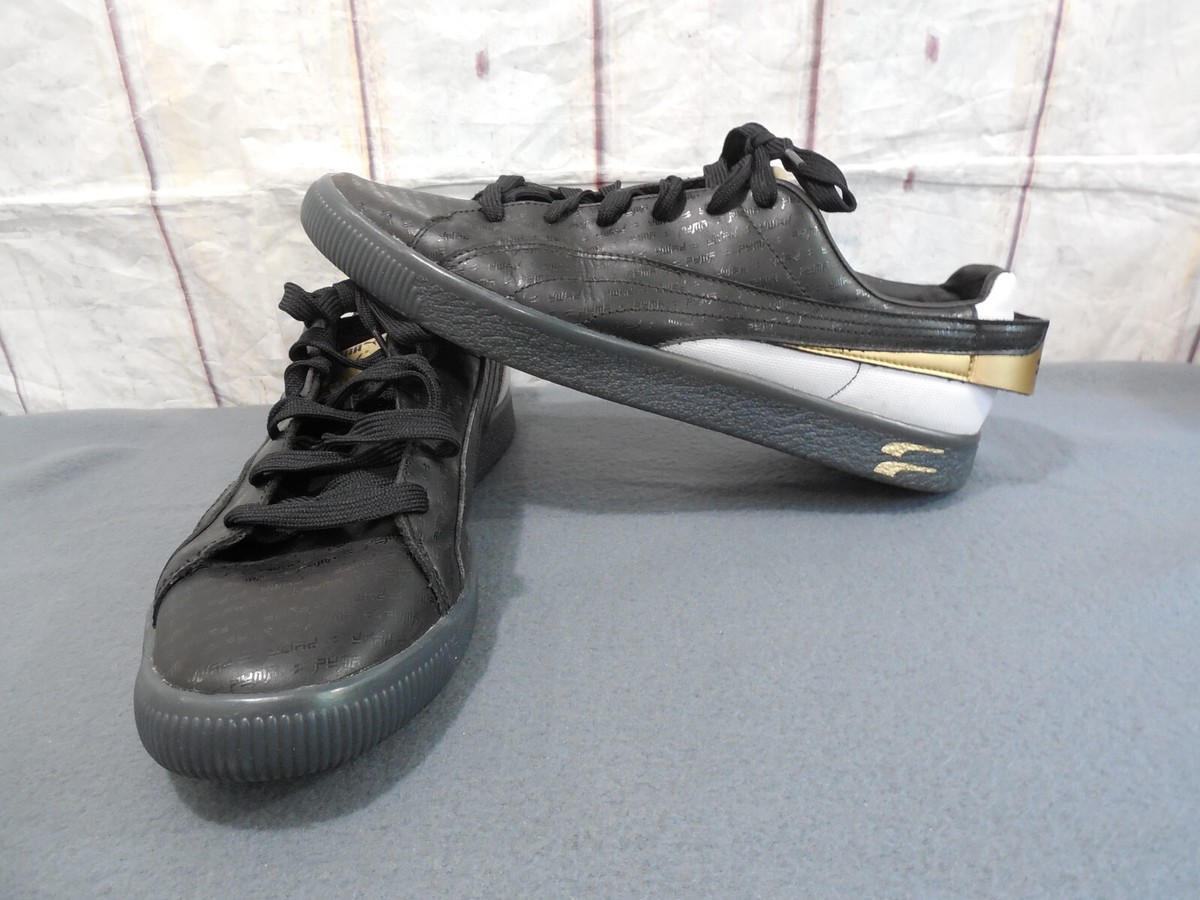 Size 10.5 - Puma Clyde Speed Tribes - Black Gold for sale online | eBay