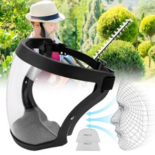 Vollgesichtsschutz, Super-Kopfschutz, Transparente Sicherheitsmaske mit 2 filter