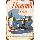 ╰➤ Hamm's Beer Vintage Look Aluminum Sign  8X12...New