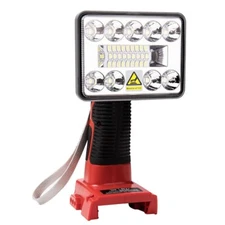 9W 1000LM Cordless LED Work Light Flashlight for Milwaukee 18V Li-ion Batteries