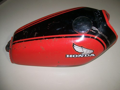 1975-76 Honda XL175 Gas Fuel Tank Orange & Black