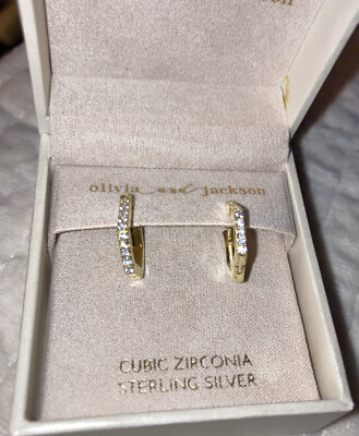 Olivia and Jackson .925 Sterling Silver Gold Tone & CZ