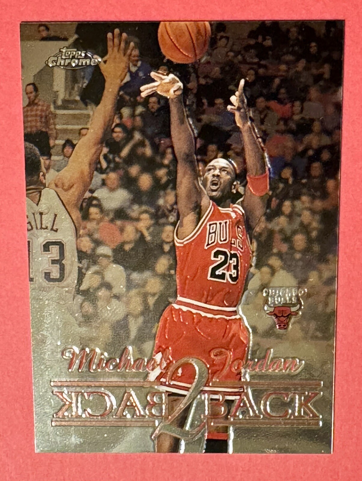 Michael Jordan 1998-99 Topps Chrome B1 BACK 2 BACK SP Insert HOF Bulls Card