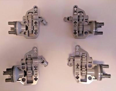 LEGO Technic 4x Steering Portal Axle, Complete with hub gear - new genuine parts