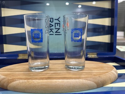 2 Stück  Yeni Raki Gläser Anisschnaps Glas