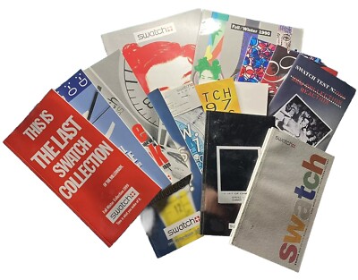 Full Run of 14 Vintage Swatch Catalogs ~ 1993 to 1999 SS FW  plus 1990 SS FW
