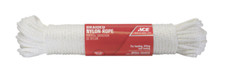 Ace 1/4 in. D X 100 ft. L White Solid Braided Nylon Rope