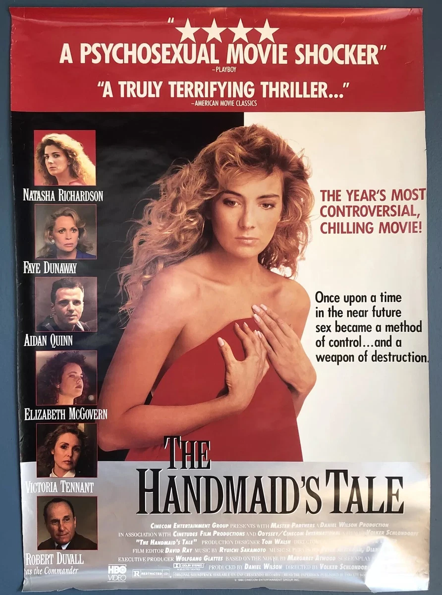 The Handmaid s Tale Movie Poster Original Vtg Blockbuster Promo Poster 27 x40