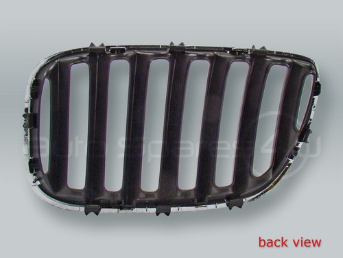 Rejilla de capucha delantera cromada/negra adecuada para BMW X5 E53 2005-2006 - Imagen 2 de 2