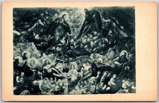 Venezia Italy Palazza Ducale Paradiso (Tintoretto) Portrait Postcard