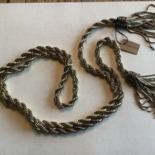 HEIDI DAUS "Old School Jewels" Crystal Gold Tassel Rope Lariat Necklace NWT