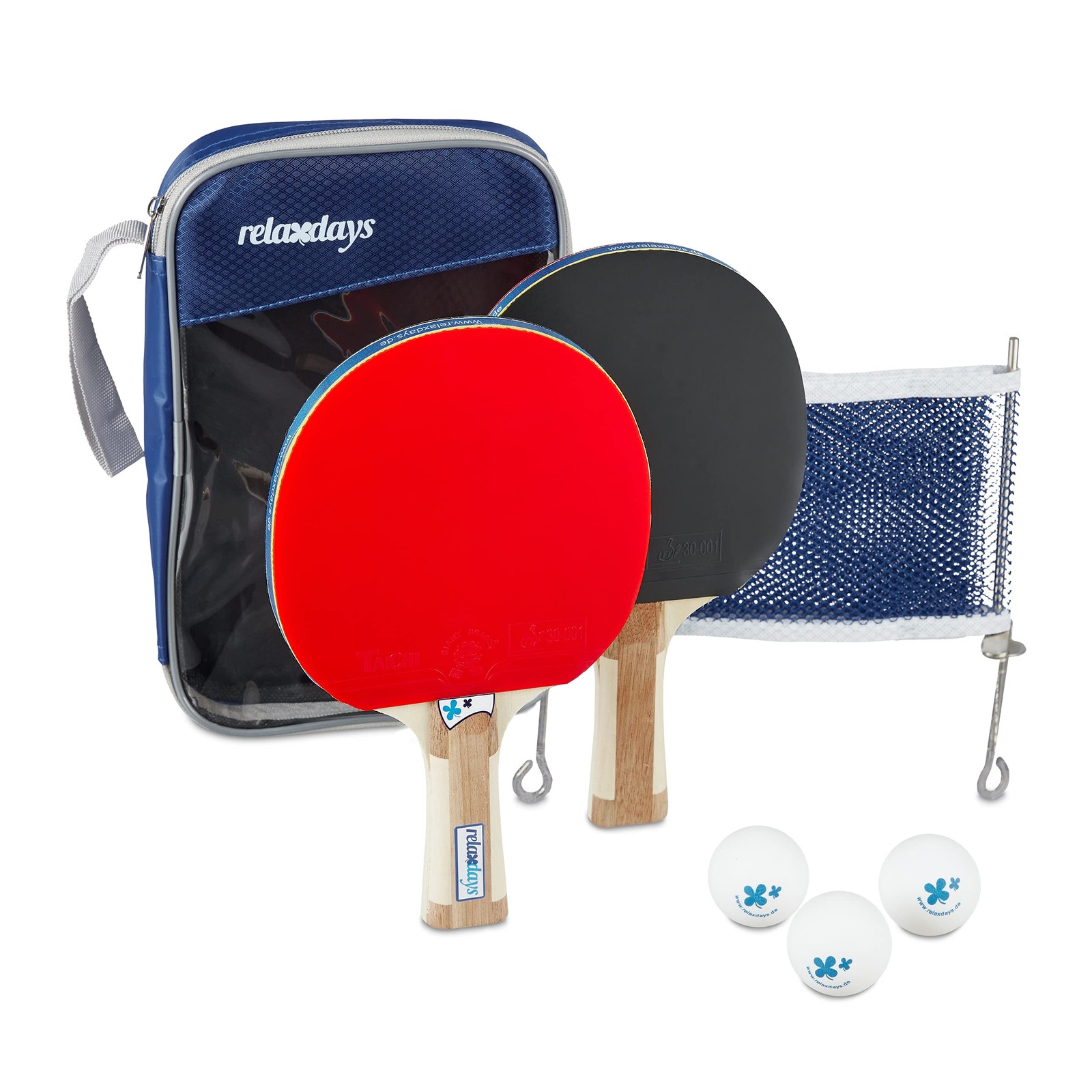 Relaxdays Table Tennis Racket Set 3 Stars M 7590₽