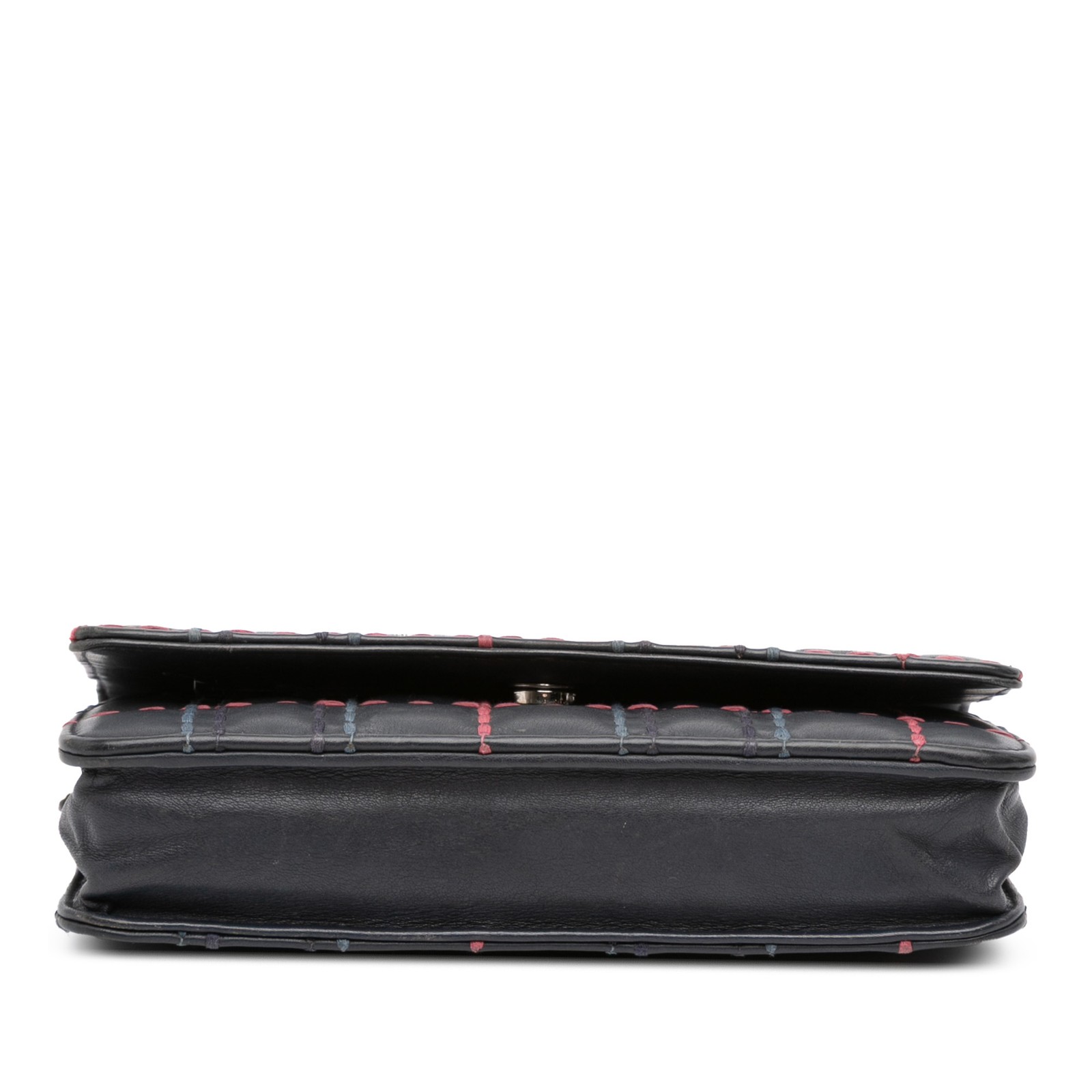 Authenticated Chanel CC Square Stitched Calfskin … - image 3