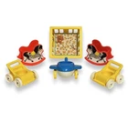 Vintage Little People Baby Furniture Lot Fisher-Price Strollers Rocking Horse +