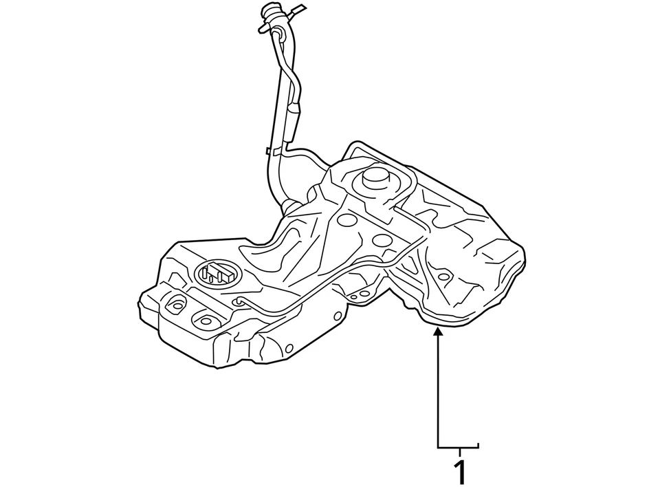 Fuel Tank Sedan Fits 10-12 AUDI A4 801095 Foto 3 de 4