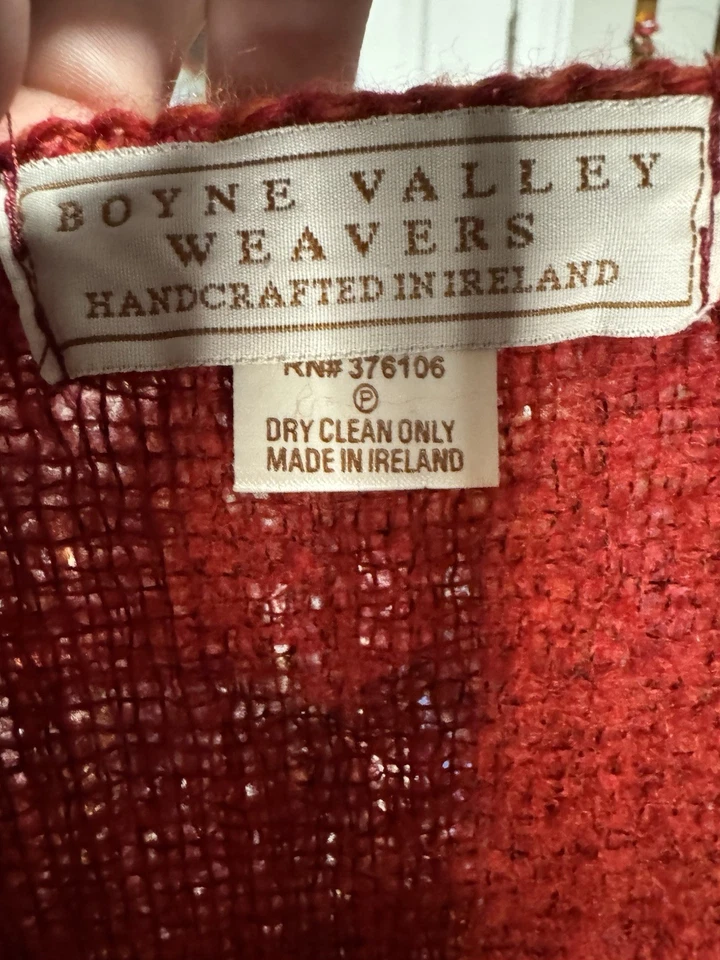 Shaw vintage Boyne Valley Weavers hecho a mano en Irlanda  Foto 3 de 4