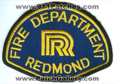 Redmond Fire Department Patch Washington WA Old Style Blue Yellow