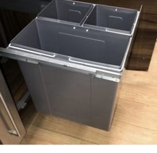 600mm 68L Kitchen Cupboard Integrated Bin  Base Mounted
