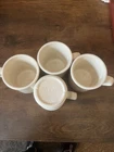 4 McCoy Pottery Blue Pink Stripe Vintage 3.5" Coffee Mug  1970's USA 1412