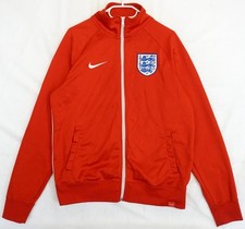Nike England 2016 2017 Red Full Zip Track Jacket Uomo Taglia M
