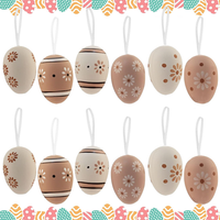 Ostereier Zum AufhäNgen, 12 StüCk Kunststoff Deko Eier, Easter Eggs, Osterstrauc
