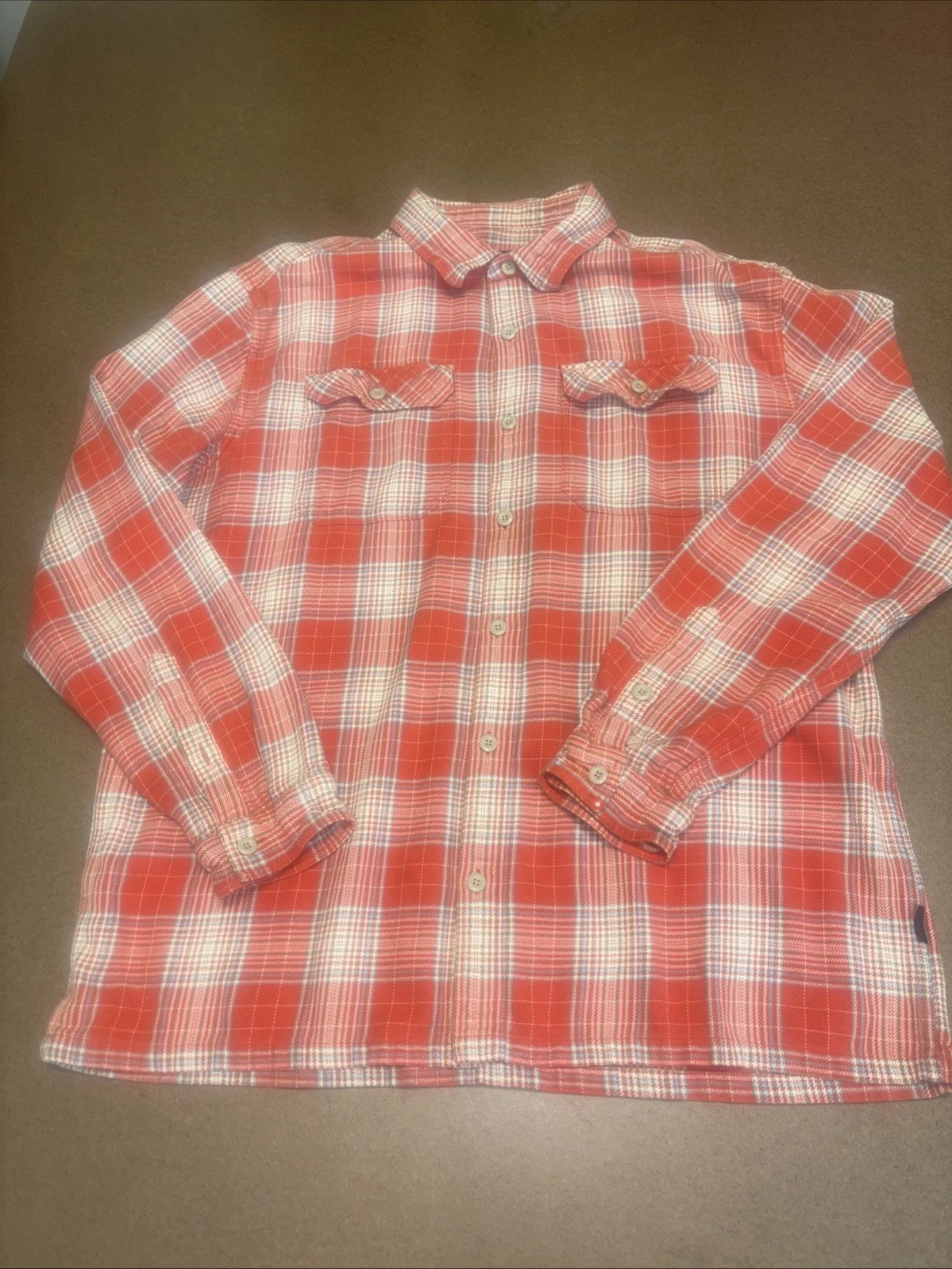 Patagonia Men's XL Long Sleeve Plaid Button-Down Flannel Shirt Organic Cotton
