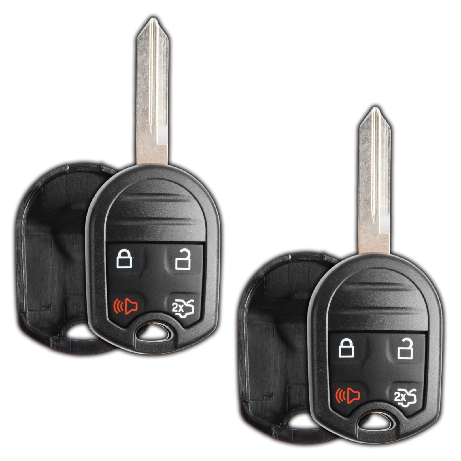 2 Key Fob Remote Shell Case Replacement for Ford Lincoln Mercury 4b CWTWB1U793