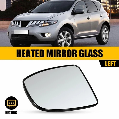 Car Left Driver Side Heated Mirror Glass W/ Backing for Nissan Murano 2009-2014