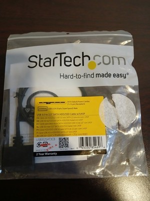 StarTech.com USB 3.0 To 2.5'' SATA HDD/SSD Cable w/UASP USB3S2SAT3CB