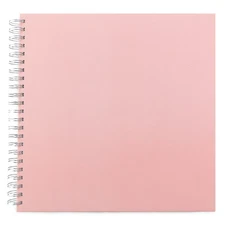 American Crafts Spiral Art Journal 12"x12"-Pink