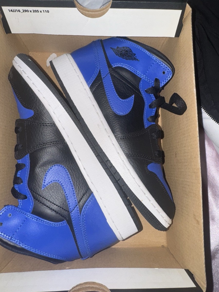 Nike GS Air Jordan 1 Mid ハイパーロイヤル Jordan 1 Mid Hyper Royal (GS) - 554725-077 - US