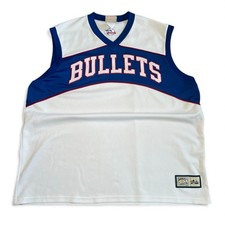 Vintage Baltimore Bullets NBA Hardwood Classic Basketball Jersey Sz 2XL Majestic