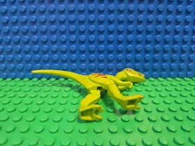 LEGO Coelophysis Minifigure Gallimimus Lime Red Stripes Lime 30320 Jurassic Park