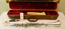 Vintage CG Conn Pan American Special Silver Clarinet w/ Case  Mouthpiece