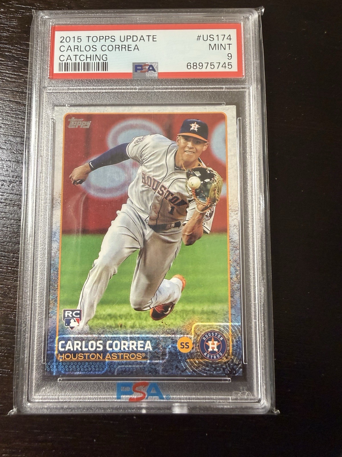 2015 Topps Update #US174 Carlos Correa PSA 9 RC Houston Astros
