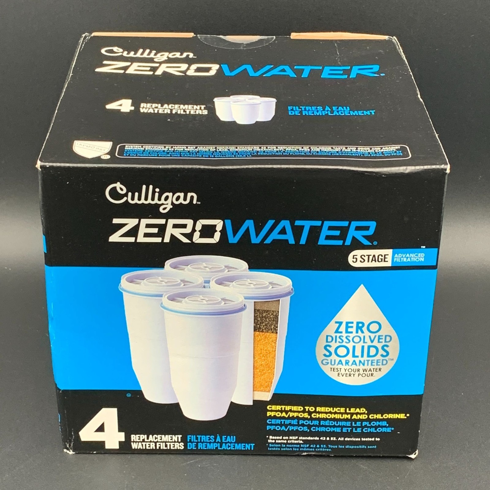 Culligan ZeroWater 5-Stage Replacement Water Filters 4-Pack 