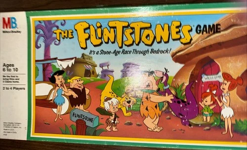 Vintage Flintstones Board Game Complete Milton Bradley 1991