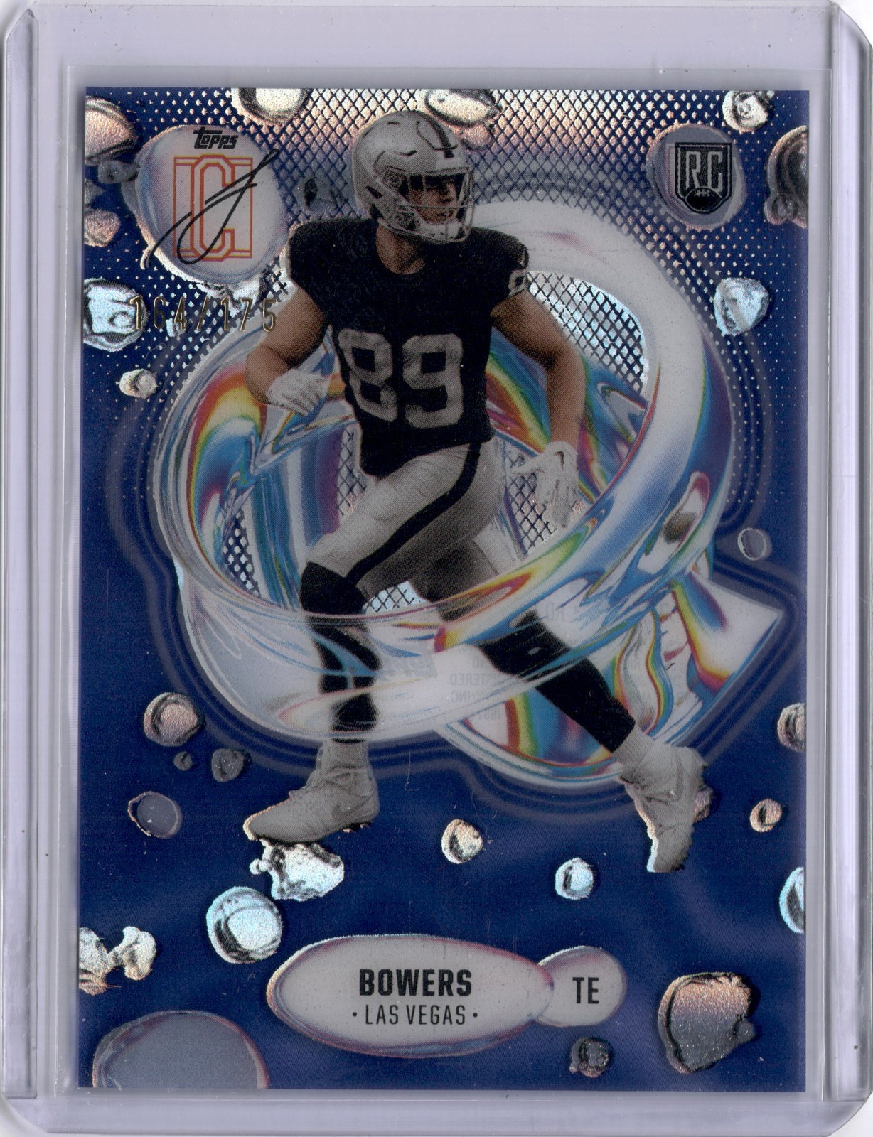 Brock Bowers #F-6 Fluidity Indigo 164/175 2024 Topps Signature Class