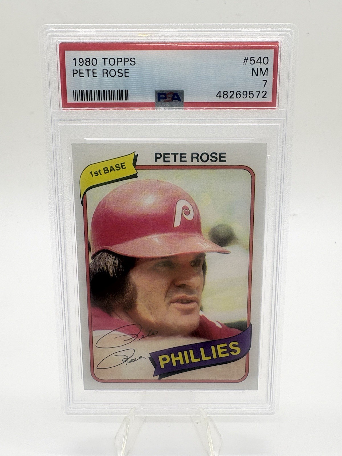 1980 Topps - Pete Rose #540 PSA 7