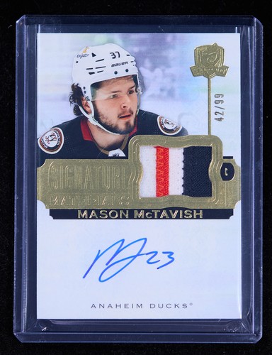 Mason McTavish 2022-23 The Cup Patch 42/99 2020-21 Update Signature Materials