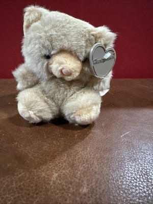 Small Plush Tan Chubby Kitty Cat Stuffed Animal
