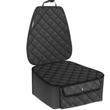 Dog Car Seat Cover for Front Seat, Waterproof Pet Car Seat Protector with Poc...